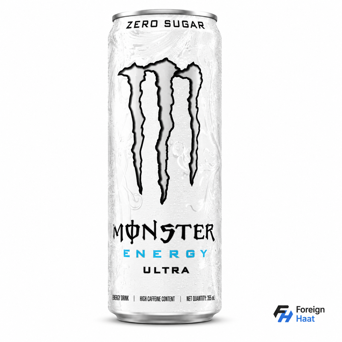 Monster Energy Ultra White Zero Sugar Energy Drink 355ml